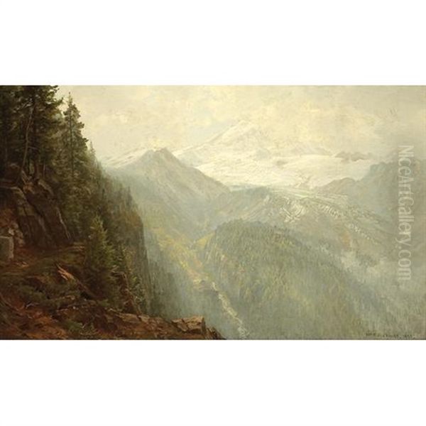 Mount Tacoma Oil Painting by William Trost Richards