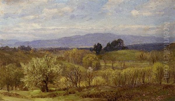 Canaan, Connecticut Oil Painting by William Trost Richards