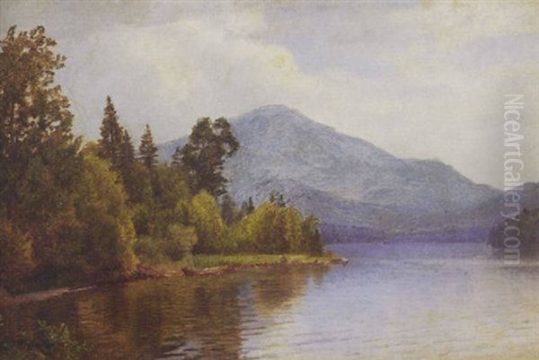 Whiteface Mountain, Spring Oil Painting by William Trost Richards