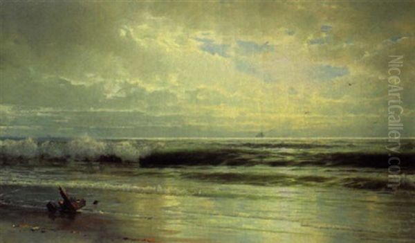 Where The Evening Tide Comes In Oil Painting by William Trost Richards