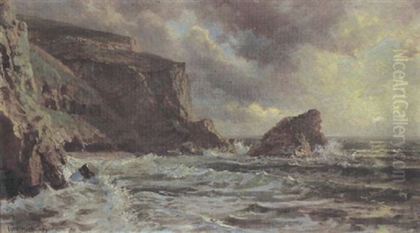 Sunset, West Irish Coast Oil Painting by William Trost Richards