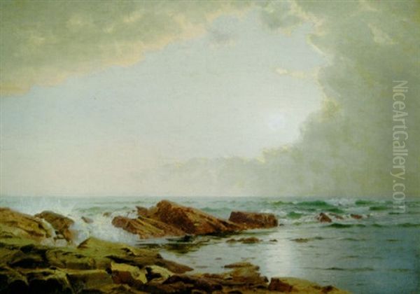 Morning On The Rhode Island Shore Oil Painting by William Trost Richards