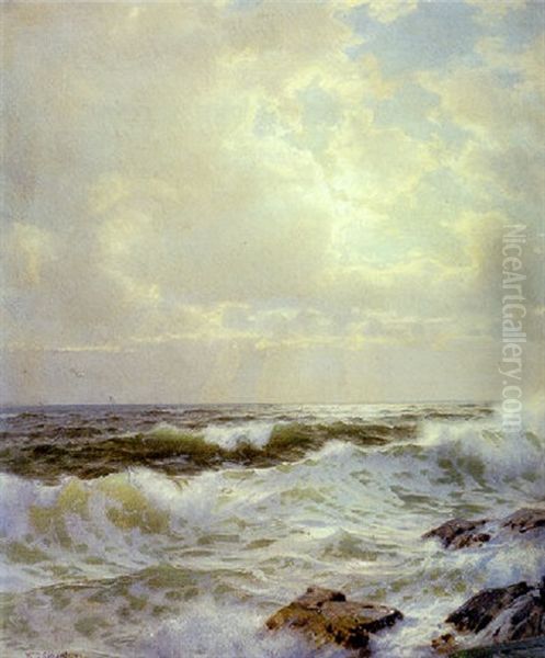 The South Shore, Newport Oil Painting by William Trost Richards