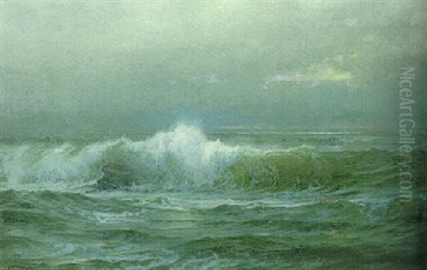 Off Conanicut Oil Painting by William Trost Richards