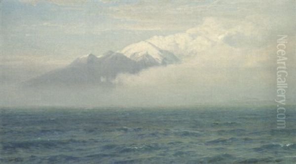 Mount Baker, Washington State Oil Painting by William Trost Richards