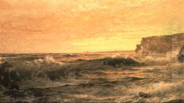 On The Maine Coast Oil Painting by William Trost Richards