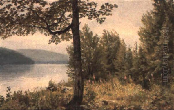 Lake Placid, New York Oil Painting by William Trost Richards