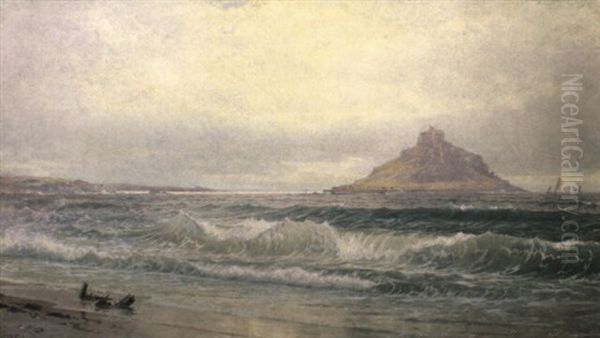 Mount St. Michel Oil Painting by William Trost Richards