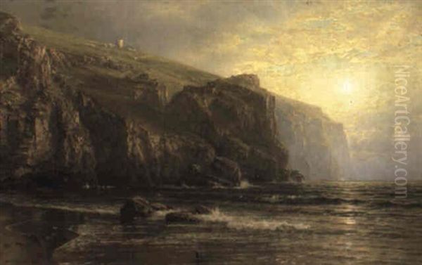 Sunset Along The Coast Oil Painting by William Trost Richards