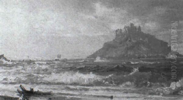 St. Michael's Mount, Cornwall Oil Painting by William Trost Richards