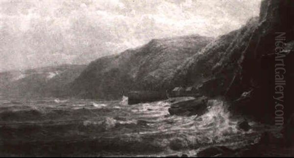 Beach At Clovely, Devonshire by William Trost Richards