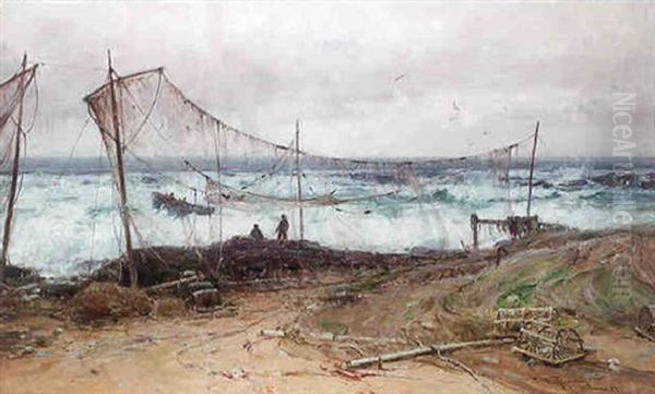 Wind And Wave Oil Painting by Frederic Stuart Richardson