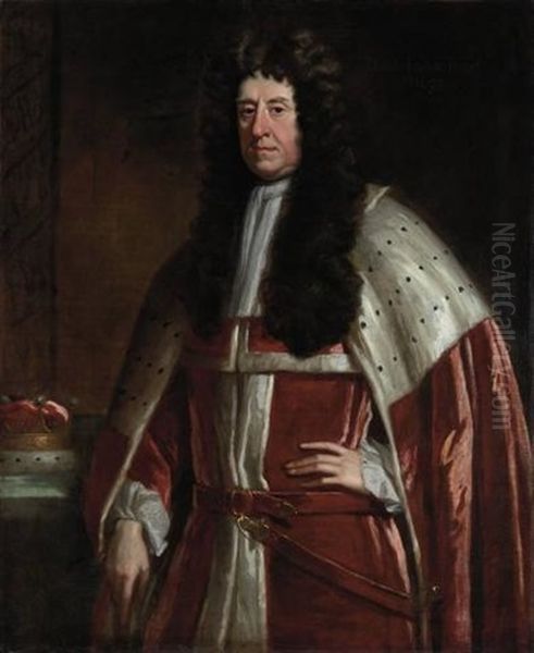 Portrait Or Thomas Tufton, Sixth Earl Of Thanet (1644-1729) Oil Painting by Jonathan Richardson