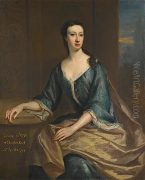 Portrait Of Lady Juliana Boyle, Countess Of Ailesbury Oil Painting by Jonathan Richardson