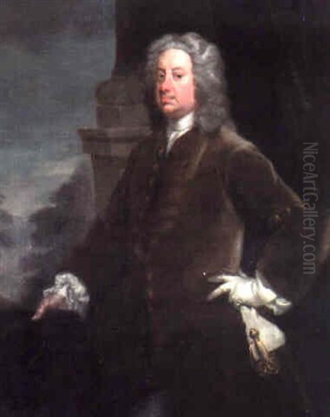 Portrait Of Henry Fox, 1st Lord Holland (1705-1774) Oil Painting by Jonathan Richardson