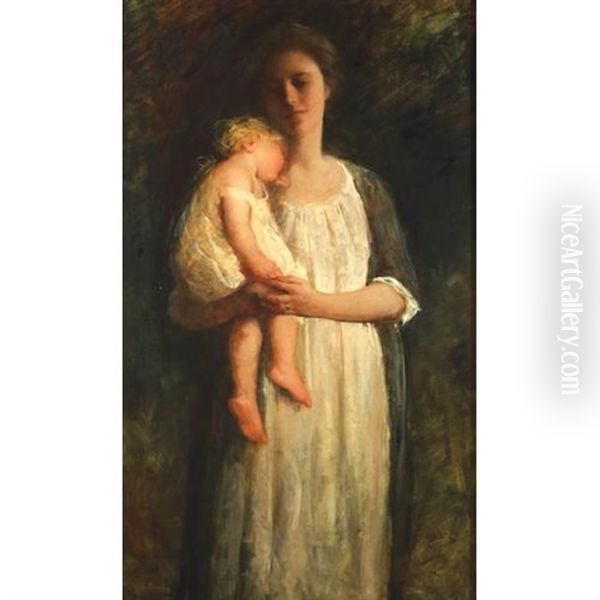 The Sleeping Child Oil Painting by Mary Curtis Richardson