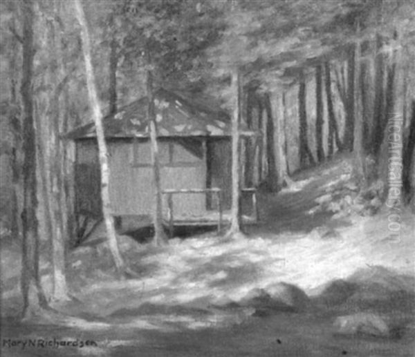 The Artist's Camp, Camden, Maine Oil Painting by Mary Neal Richardson