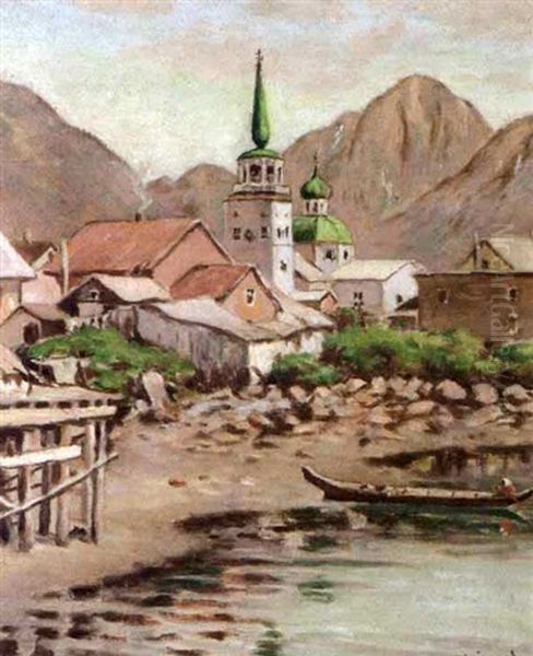 Sitka, Alaska Oil Painting by Theodore J. Richardson