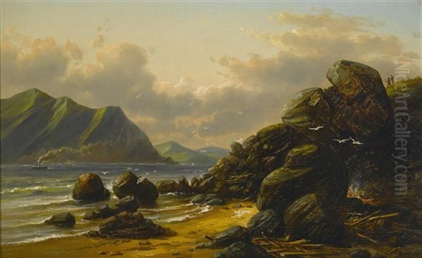 Land's End, San Francisco Oil Painting by Ferdinand Richardt