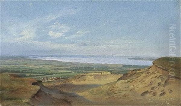 Vue Panoramique D'une Cote Oil Painting by Ferdinand Richardt