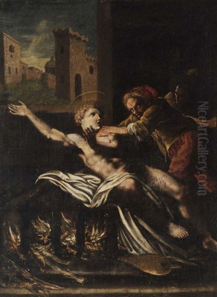 Martirio Di San Lorenzo Oil Painting by Jacopo Borboni