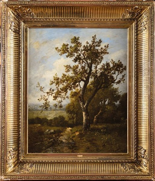 Arbre En Foret Oil Painting by Leon Richet