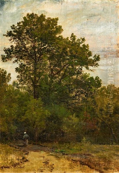 Waldlandschaft Oil Painting by Leon Richet