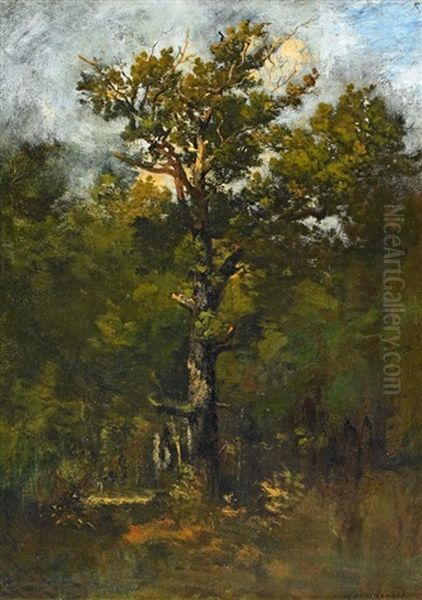 Waldlandschaft Oil Painting by Leon Richet