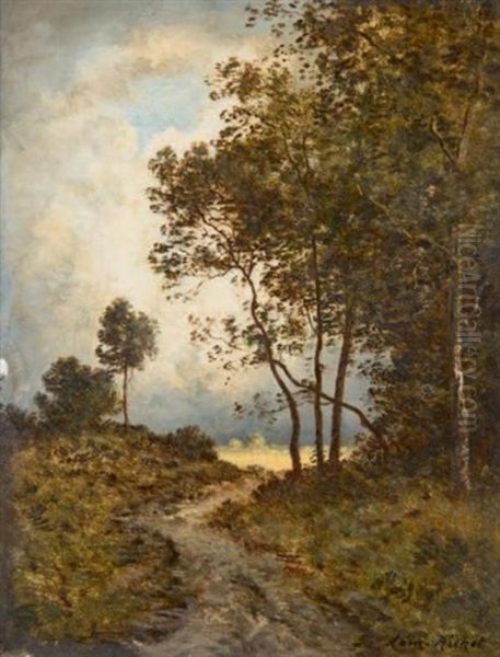 Chemin En Lisiere De Foret Oil Painting by Leon Richet