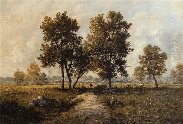 Feldlandschaft Oil Painting by Leon Richet