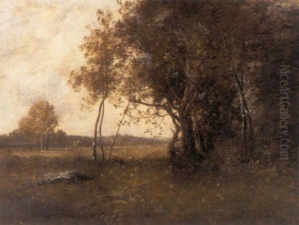 Edge Of The Wood Oil Painting by Leon Richet