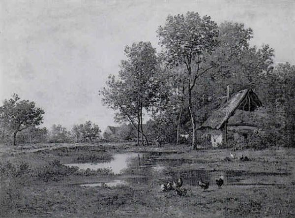 Bauernhaus Am Weiher by Leon Richet