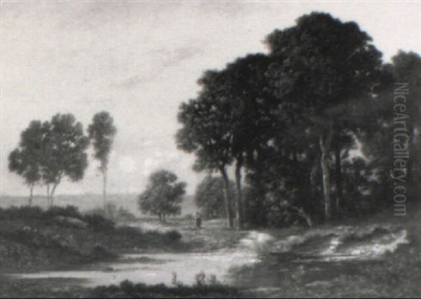 Paysage A La Clairiere by Leon Richet