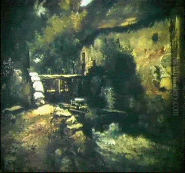 Moulin A Herisson Oil Painting by Leon Richet