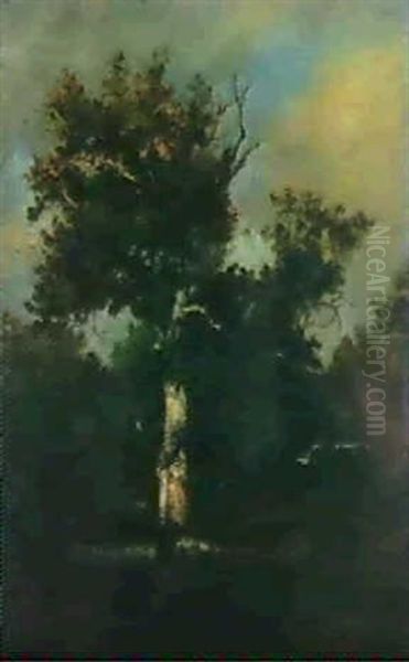 Waldlandschaft Oil Painting by Leon Richet