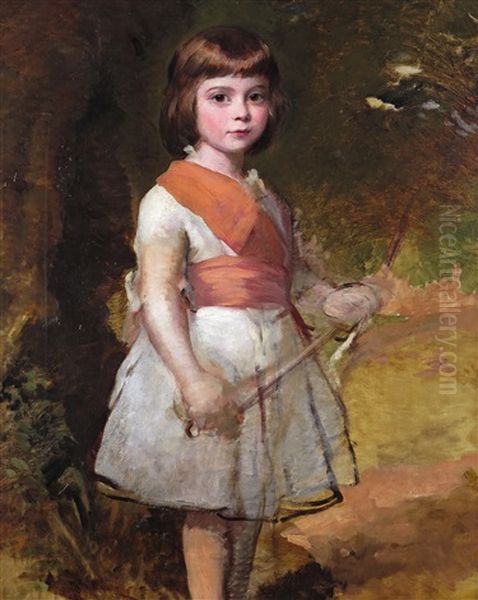 The Artist's Youngest Son, John In 1861 Oil Painting by George Richmond