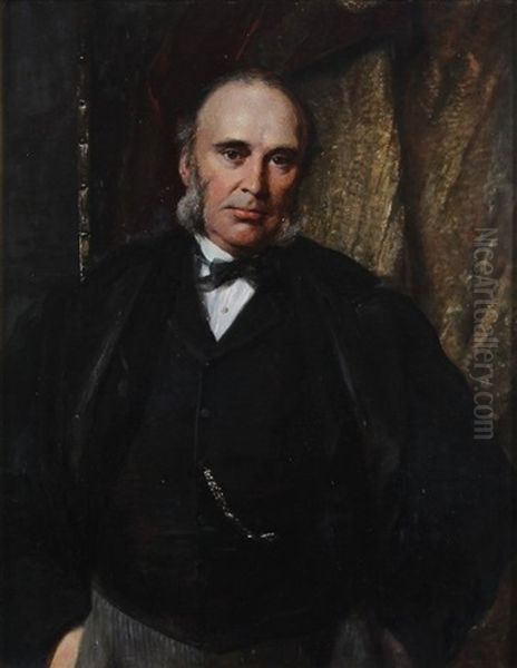 The Rt Hon W.h. Smith M.p Oil Painting by George Richmond