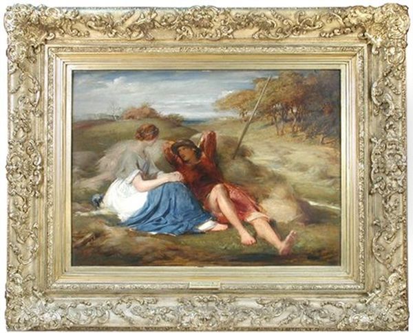 The Lovers Oil Painting by George Richmond