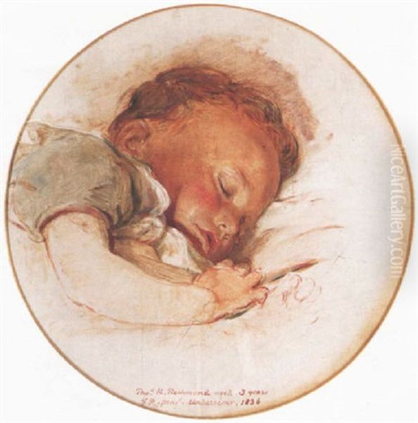 Thomas Knyvett Richmond, Aged Three Oil Painting by George Richmond