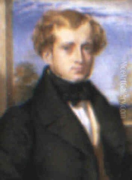 A Gentleman Oil Painting by George Richmond