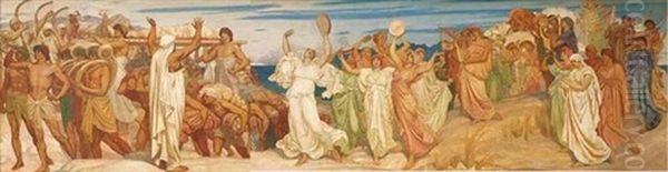 The Song Of Miriam Oil Painting by Sir William Blake Richmond