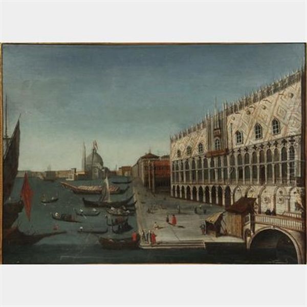 View Of Venice Oil Painting by Giovanni Richter