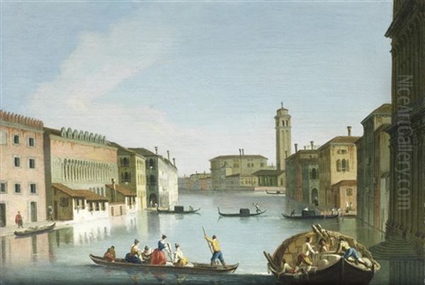 The Grand Canal, Venice Oil Painting by Giovanni Richter