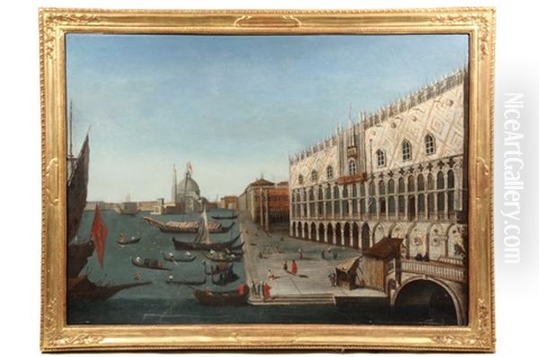 View Of Venice Oil Painting by Giovanni Richter