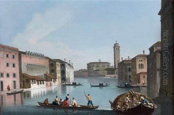 Venise : Vue Du Grand Canal Oil Painting by Giovanni Richter