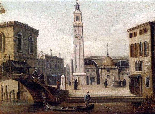 A View Of Venice Oil Painting by Giovanni Richter