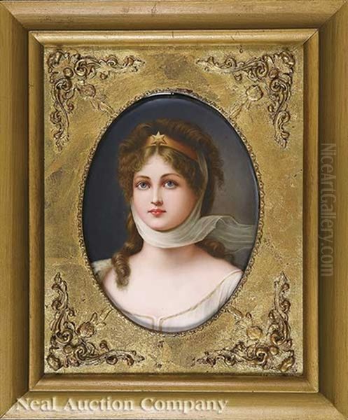 Queen Louise Of Prussia Oil Painting by Gustav Karl Ludwig Richter