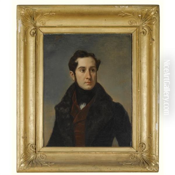 Portrait Of A Gentleman Oil Painting by Wilhelm M. Richter