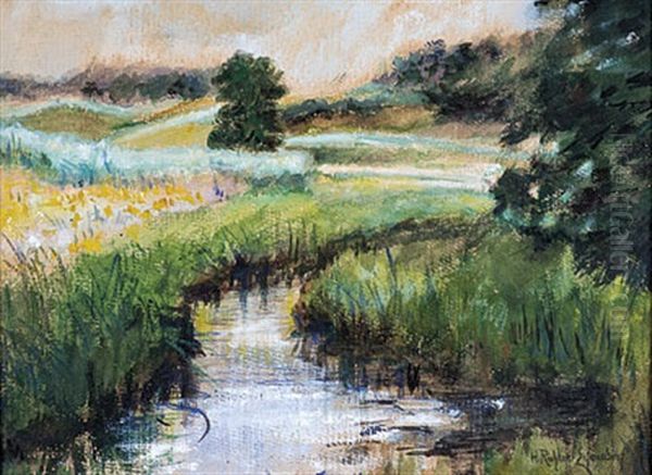 Bachlauf Oil Painting by Hugo Richter-Lefensdorf