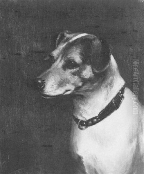 The Attentive Dog Oil Painting by James Ricks